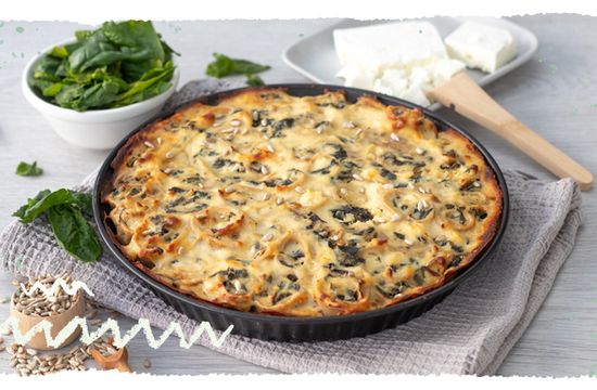 Teaser RDM-Ökokistenverbdand - 0425 - Rote-Bete-Spinat Pfannkuchenauflauf