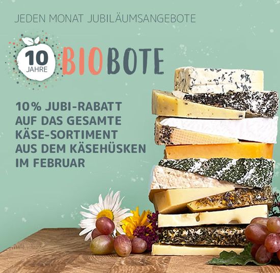 10% auf unser Schnittkäse-Sortiment