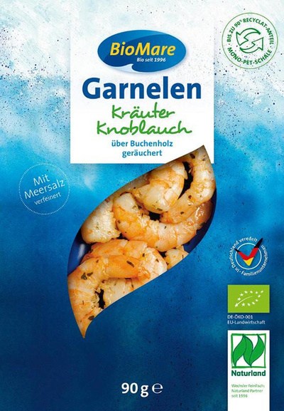 Produktfoto zu BioMare - Garnelen Kräuter-Knoblauch - 90g