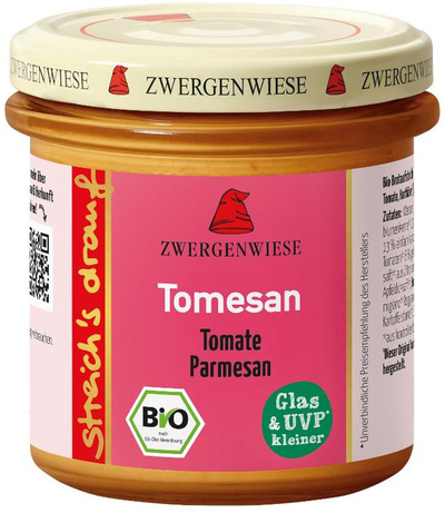 Produktfoto zu Zwergenwiese - Streich's drauf Tomesan - 135g
