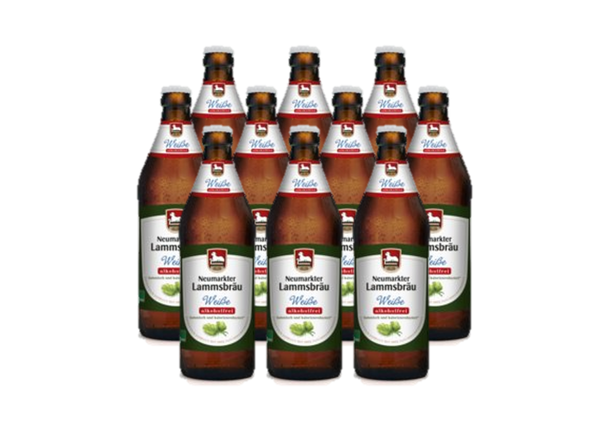 Produktfoto zu Lammsbräu - Weiße alkoholfrei - 10 x 0,5l