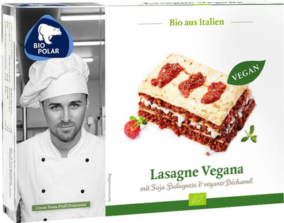 Produktfoto zu Biopolar - Lasagne Vegana, tiefgekühlt - 400g