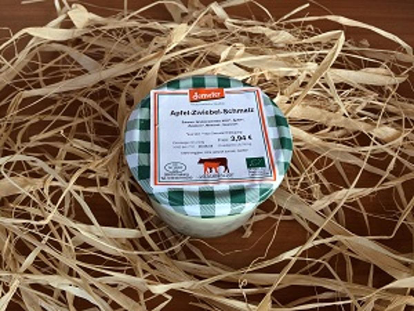 Produktfoto zu Johannshof Apfel-Zwiebel-Schmalz im Glas - 210g