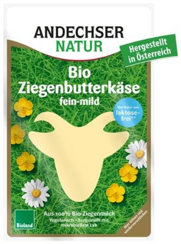 Produktfoto zu Andechser - Ziegenbutterkäse, in Scheiben - 100g