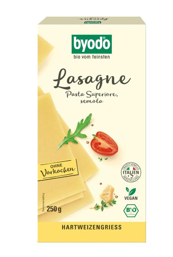 Produktfoto zu byodo - Lasagne Platten - 250g
