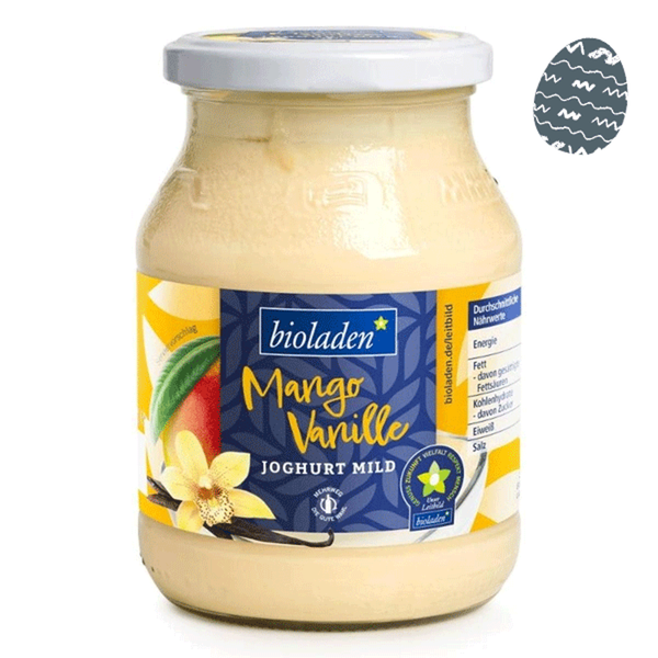 Produktfoto zu bioladen - Joghurt Mango Vanille, 3,8% - 500g