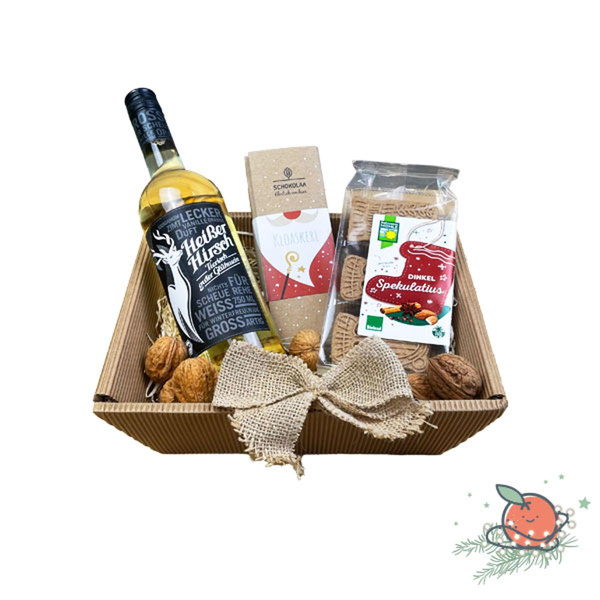 Produktfoto zu Präsentkorb "Kleiner Weihnachtsgruß" - mit Glühwein weiß