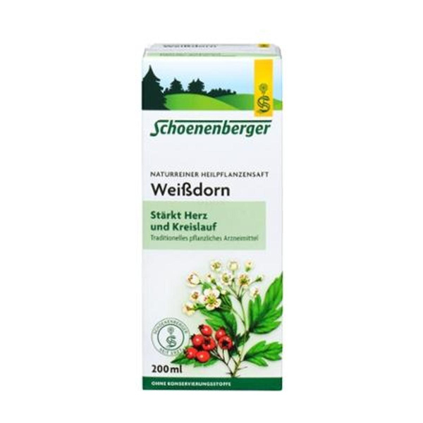 Produktfoto zu Schoenenberger Weißdorn-Saft - 200ml
