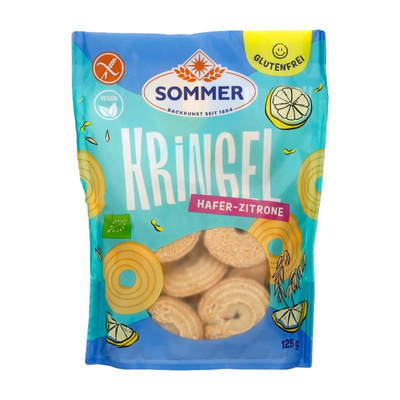 Produktfoto zu Sommer - Hafer Zitronen Kringel, vegan & glutenfrei - 125g