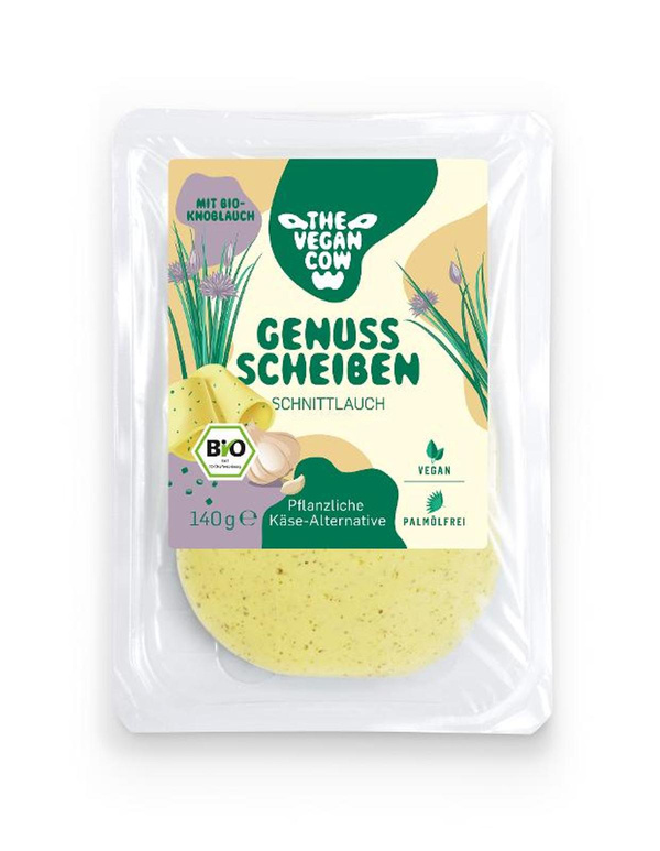 Produktfoto zu The vegan cow - Käsealternative mit Schnittlauch - 140g