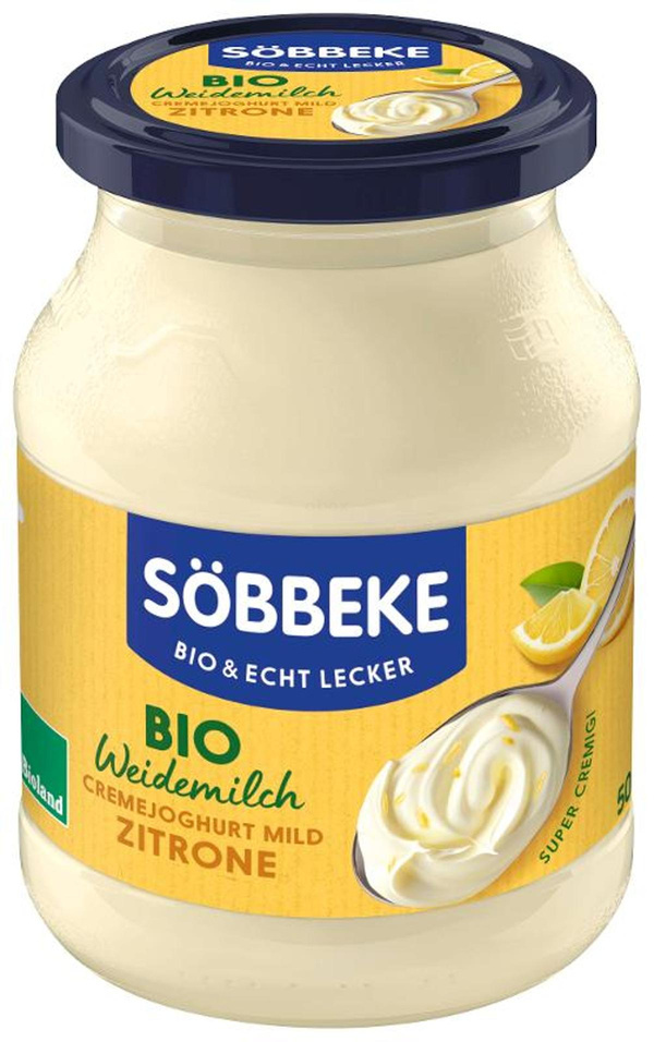 Produktfoto zu Söbbeke - Joghurt Zitronencreme, 7,5% - 500g