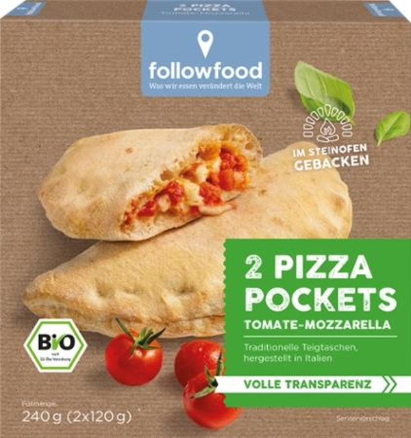 Produktfoto zu TK - Followfood Pizza Pockets - 240g