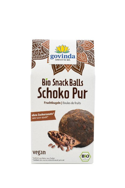Produktfoto zu Govinda - Snack Balls Schoko Pur - 100g