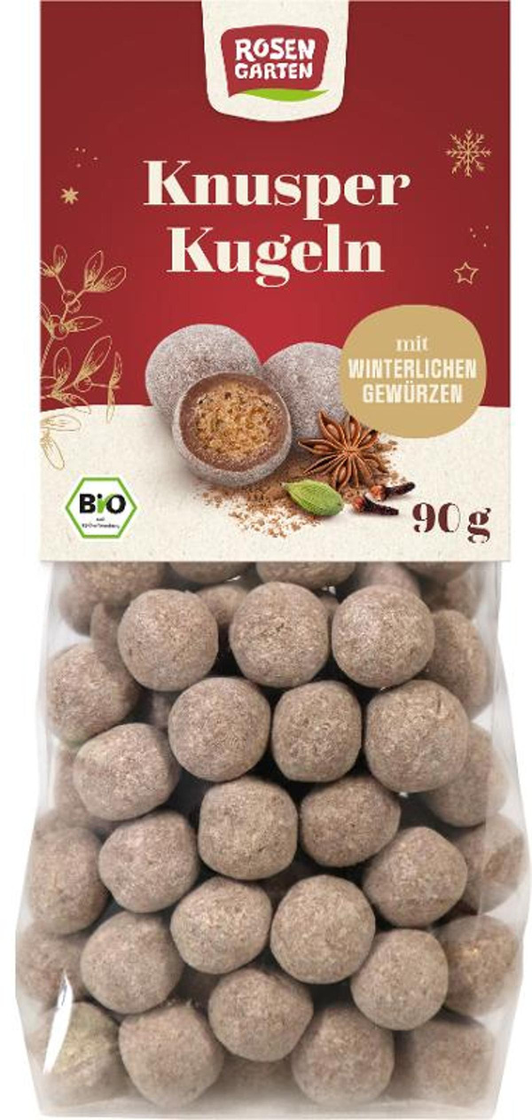 Produktfoto zu Rosengarten - Schoko Knusperkugeln - 90g