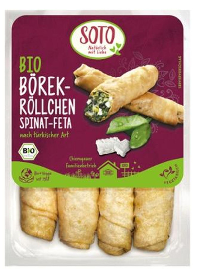 Produktfoto zu SOTO - Börek-Röllchen Spinat-Feta - 190g