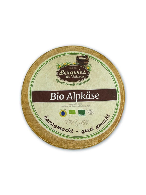 Produktfoto zu Bergwies -  Bio Alpkäse , 48%Fett i. Tr.