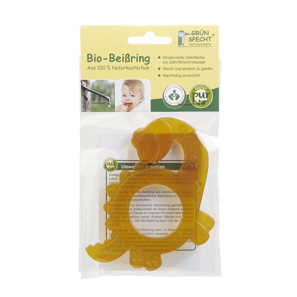 Produktfoto zu Grünspecht Beißring Dinosaurier - 1 Stück