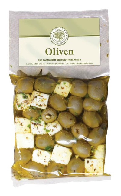 Produktfoto zu Il Cesto - Feta-Oliven-Mix, mariniert - 200g