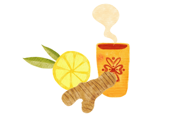 Illustration erkältungstee