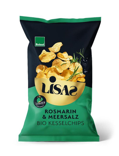 Produktfoto zu Lisas Bio-Kesselchips - Rosmarin - 115g