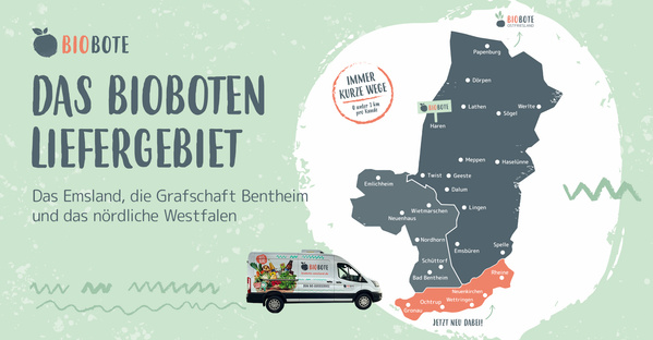 Das Bioboten Liefergebiet
