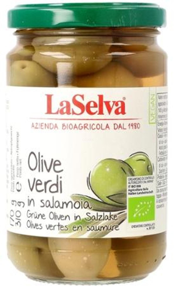Produktfoto zu LaSelva - Grüne Oliven mit Stein - 310g