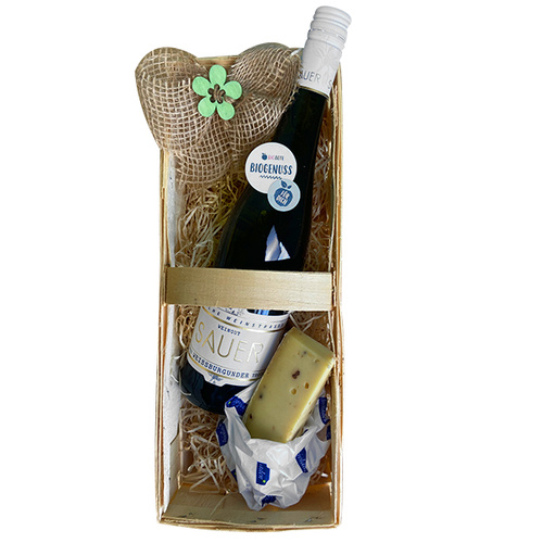 Präsentkorb "Genießerduo weiss" 