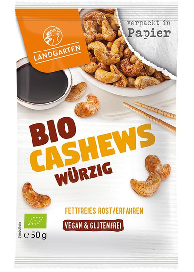 Produktfoto zu Landgarten - Cashews Würzig - 50g