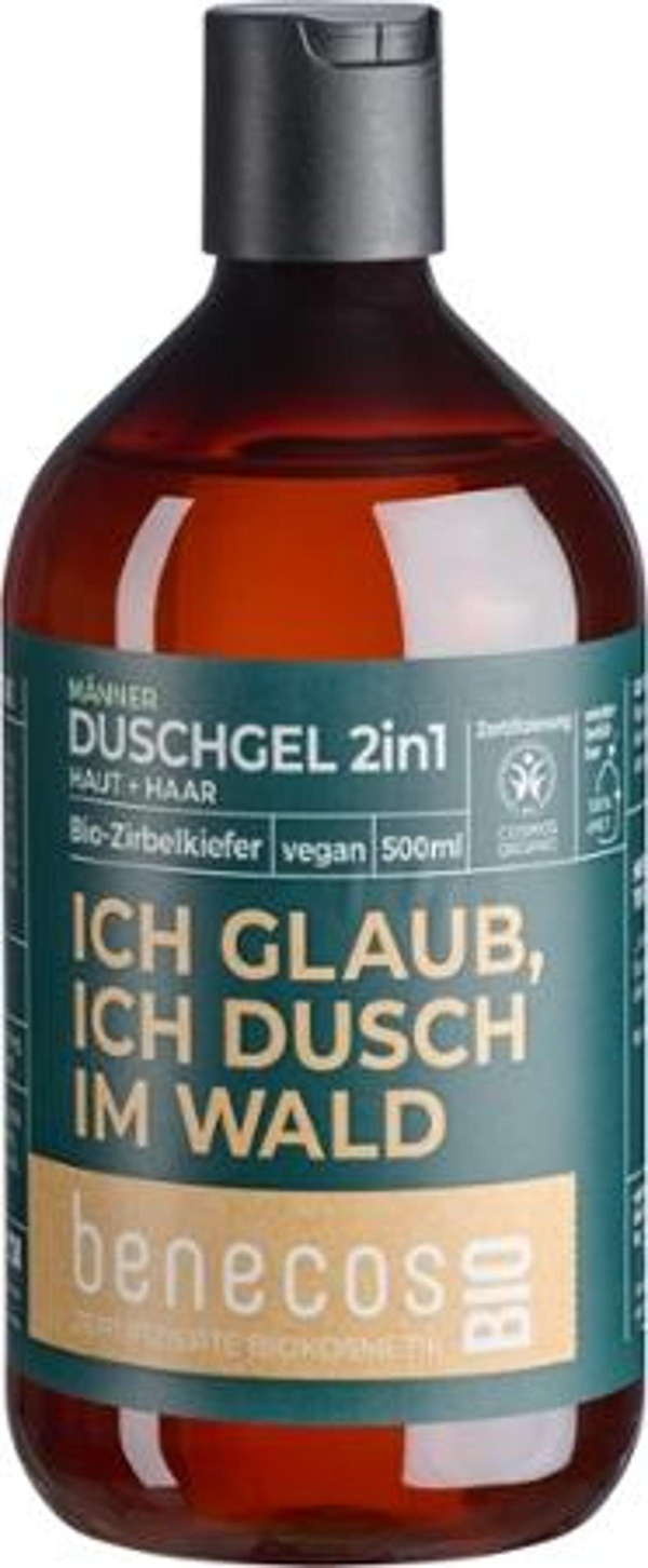 Produktfoto zu Benecos - Männer Duschgel 2in1 (Körper u Haare) ZIRBELKIEFER