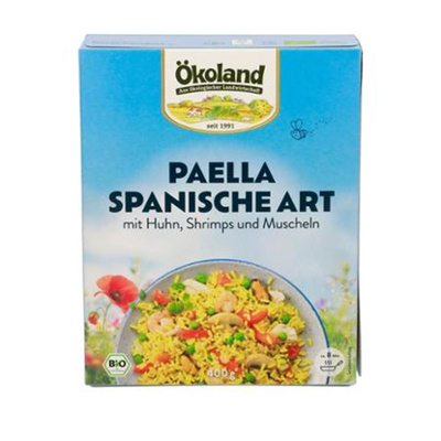 Produktfoto zu Ökoland - Spanische Paella, tiefgekühlt - 400g