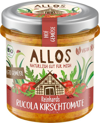 Produktfoto zu Allos - Hofgemüse Rucola Kirschtomate - 135g