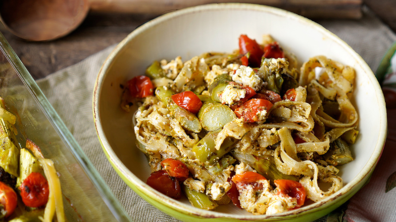 Rezeptbild für 103. One Pot Pasta mit Spargel 