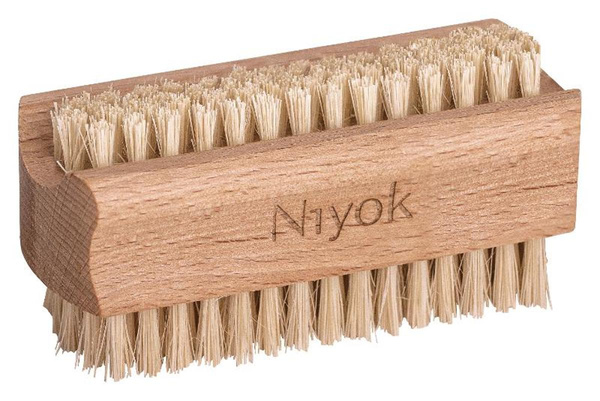 Produktfoto zu Niyok - Handwaschbürste doppelseitig (aus Buchenholz)