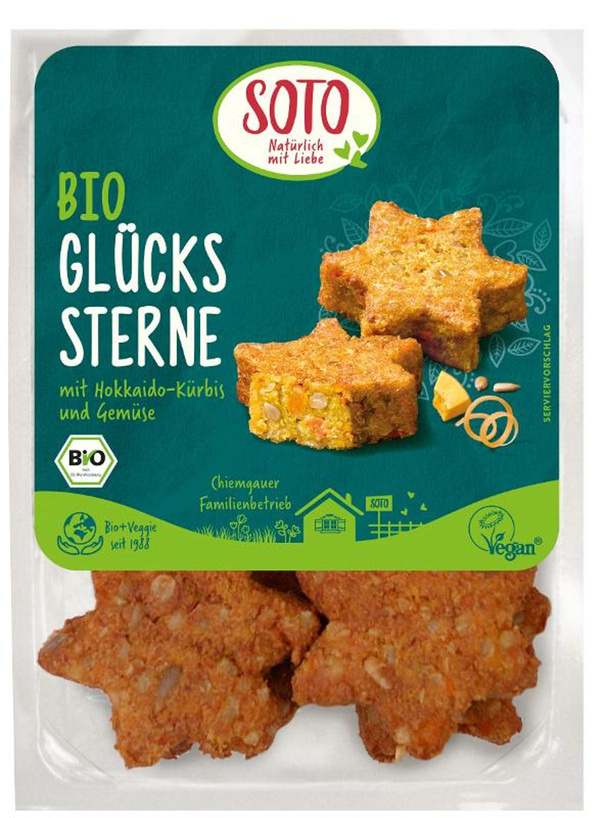 Produktfoto zu SOTO - Glücks Sterne, vegan - 250g (8 Stück)