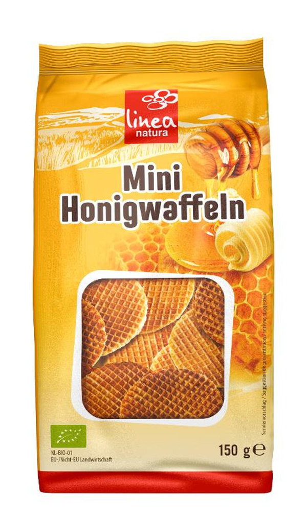 Produktfoto zu Linea Natura - Mini Honigwaffeln - 150g
