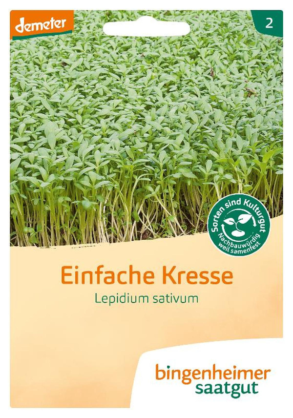Produktfoto zu Bingenheimer Saatgut - Kresse einfach