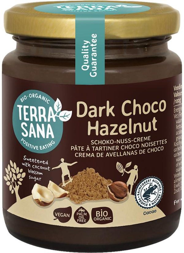 Produktfoto zu TerraSana - Zartbitter Haselnuss Creme - 250 g
