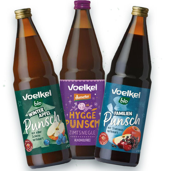 Gewinn: 3 Flaschen Voelkel Punsch