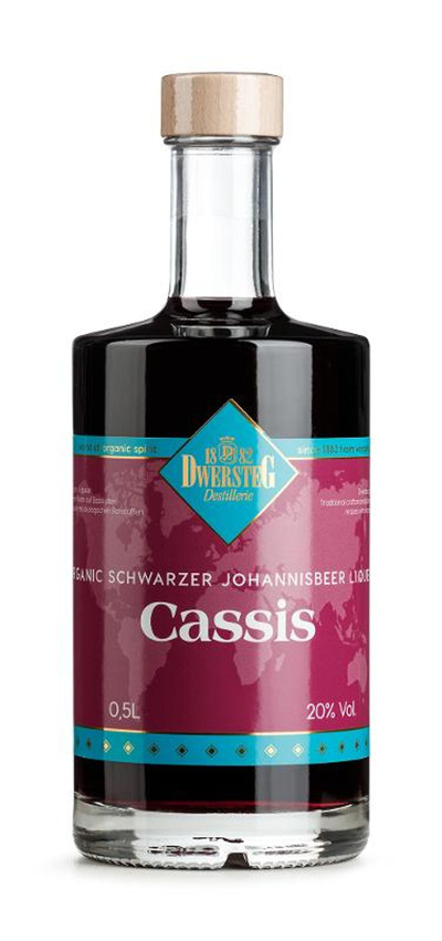 Produktfoto zu Dwersteg Destillerie - Cassis Liqueur 20% - 0,5l