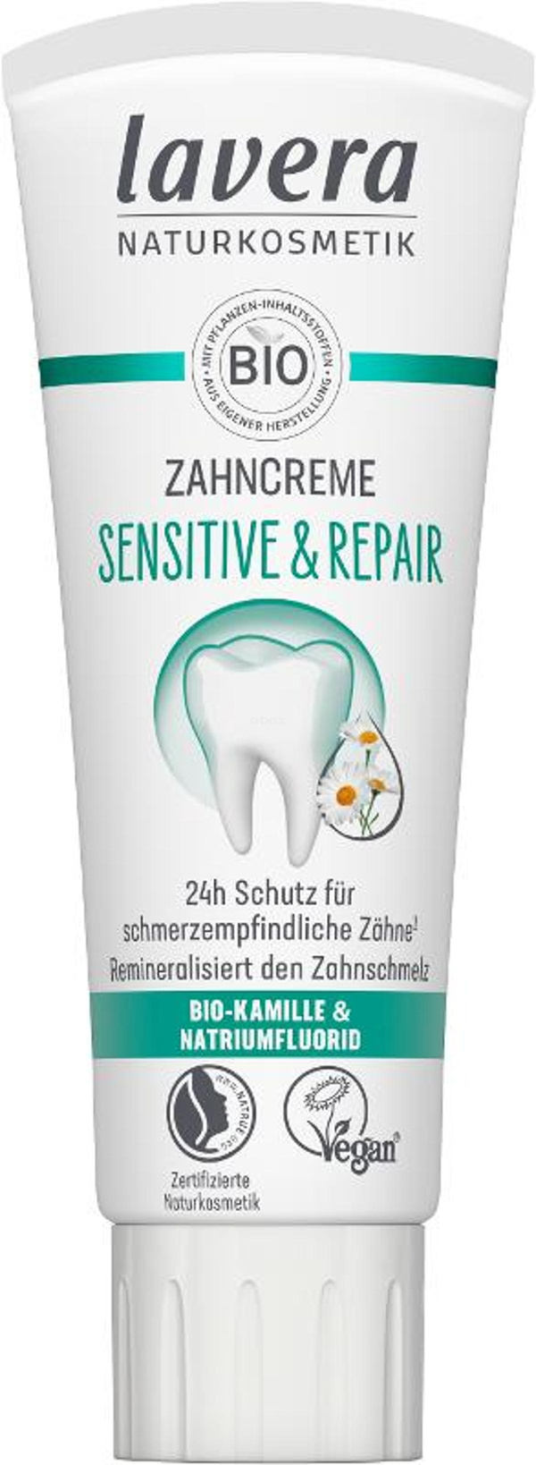 Produktfoto zu Lavera - Zahncreme, Sensitiv u. Repair - 75ml