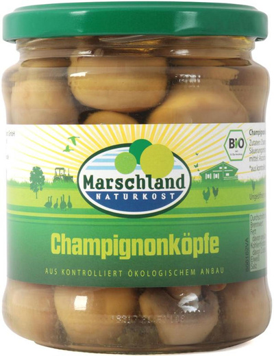 Produktfoto zu Marschland - Champignon Köpfe - 370ml