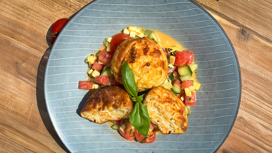 Rezeptbild für 108. Schnelle Muffins mit Möhren und Kohlrabi