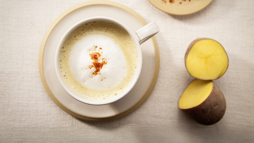 Rezeptbild für 279. Kartoffel-Rahmsuppe mit würzigen Kartoffelstückchen