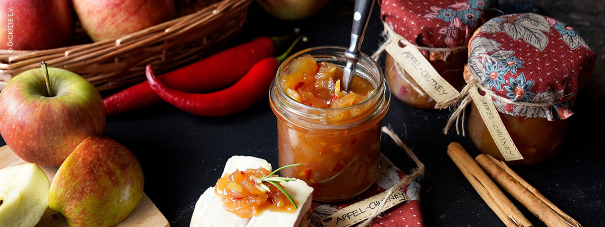 Ökokistenrezept des Monats - Apfel Chutney