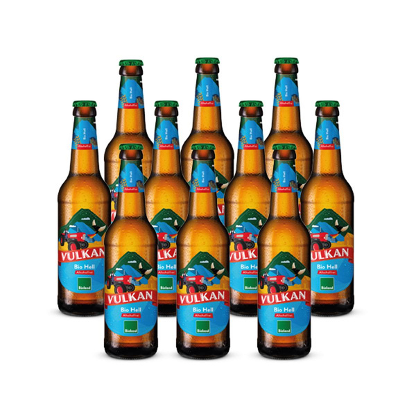 Produktfoto zu Vulkan - Hell alkoholfrei - 10 x 0,33l