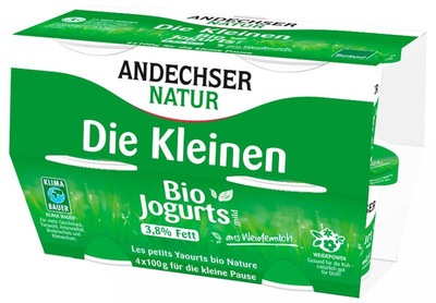 Produktfoto zu Andechser - Die kleinen Joghurts Natur - 4x 100g