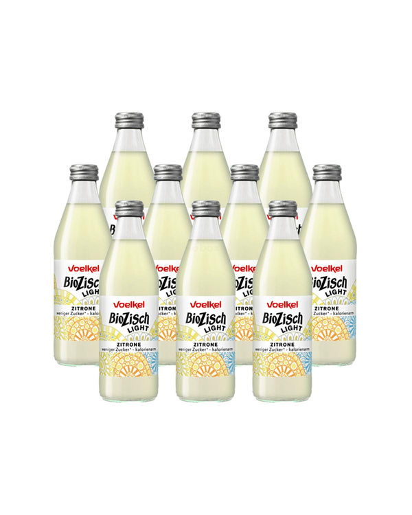 Produktfoto zu Voelkel - Bio Zisch leicht Zitrone - 10 x 0,33l