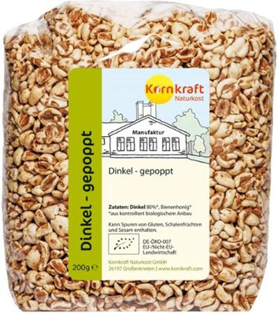 Produktfoto zu Kornkraft - Dinkel gepoppt - 200g