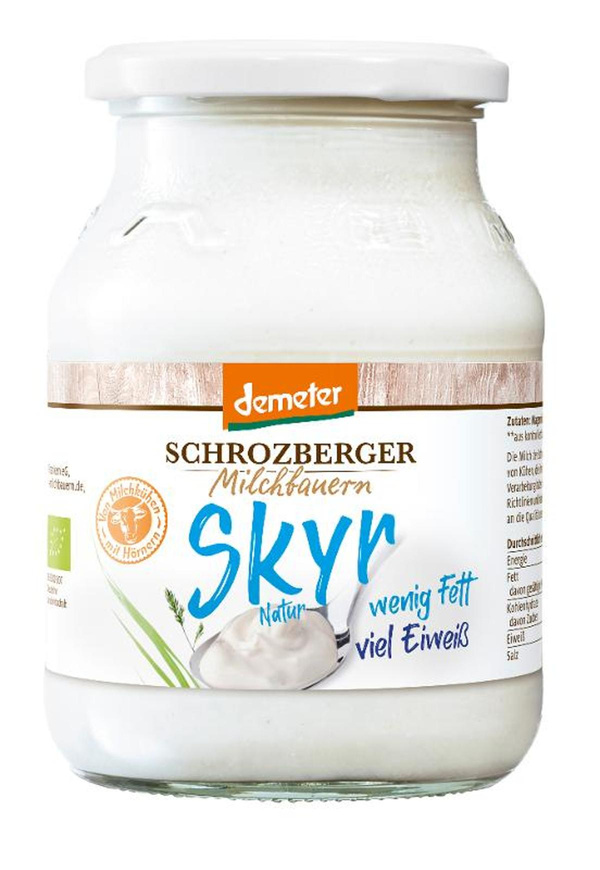 Produktfoto zu Schrozberger - Skyr Natur, Glas - 500g