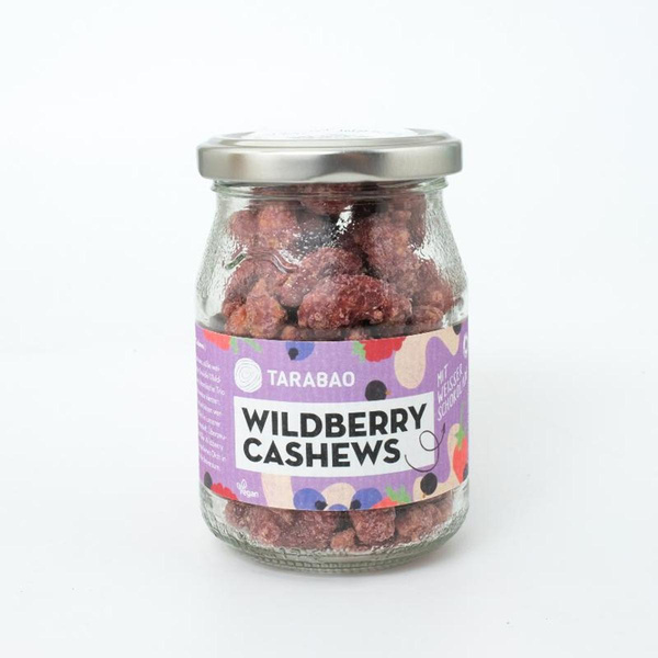 Produktfoto zu Tarabao - Wildberry Cashews weiße Schoko - 130g